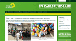 Desktop Screenshot of gruene-karlsruhe-land.de