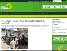 Tablet Screenshot of gruene-karlsruhe-land.de